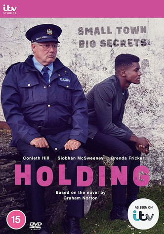 Holding poster