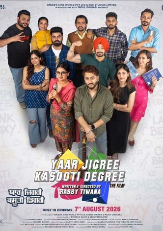 Yaar Jigree Kasooti Degree - The Film poster